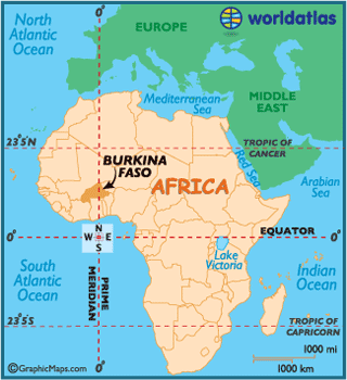 burkina faso carte afrique